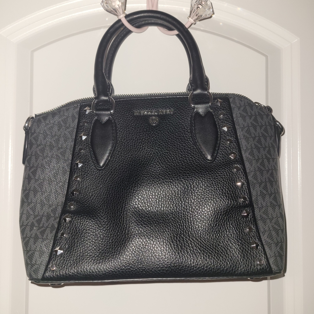 Michael Kors Black and Gray Satchel